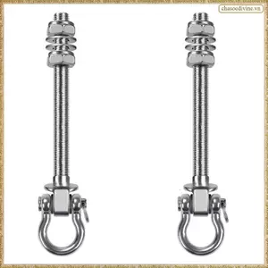 Móc treo xích đu hạng nặng có vòng bi, thích hợp cho vật liệu bằng gỗ và kim loại. Lý tưởng để treo võng, đu quay.