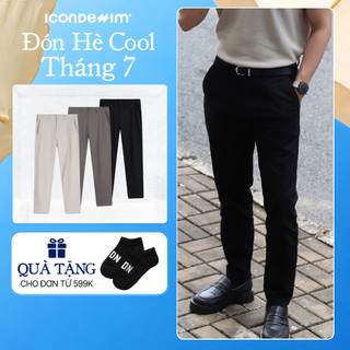 Quần Kaki Nam ICONDENIM Ống Ôm Fundamental Form Slim QKID0032