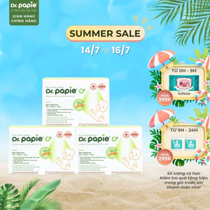 Combo 3 Gạc Rơ Lưỡi Làm Sạch Răng Lưỡi Nướu Công Thức Sáng Chế Độc Quyền Dr.Papie 0+ Ngừa Tưa Lưỡi Nấm Miệng