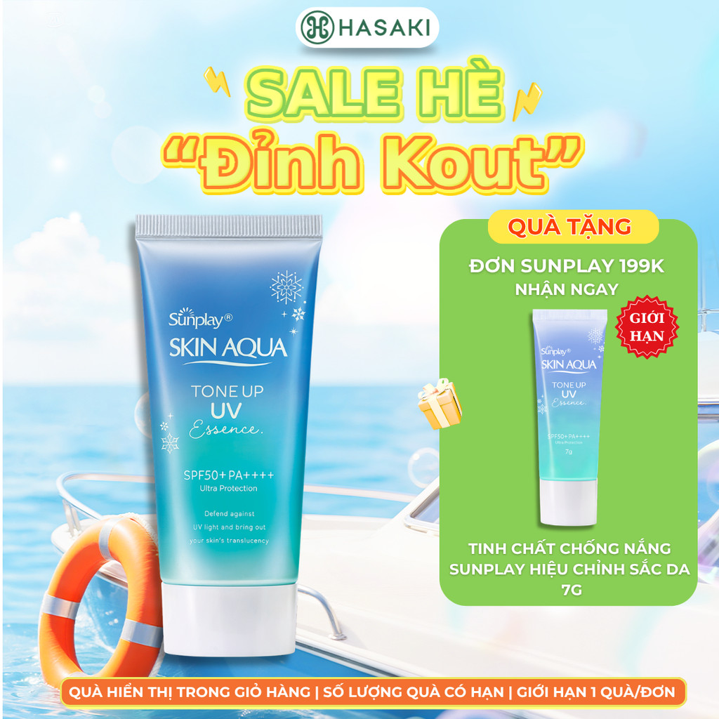 Tinh Chất Chống Nắng Hiệu Chỉnh Sắc Da Sunplay Skin Aqua Tone Up Uv Blue 50G