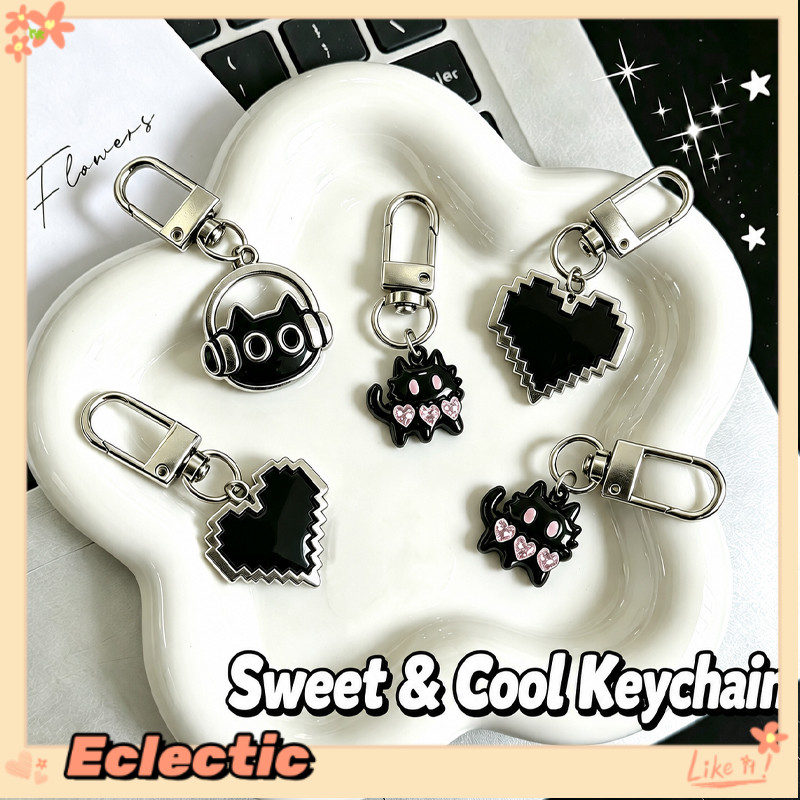 - Eclectic - Móc khóa quyến rũ điện thoại bằng kim loại hoạt hình Sáng tạo Túi đôi dễ thương Phụ kiện điện thoại Charm