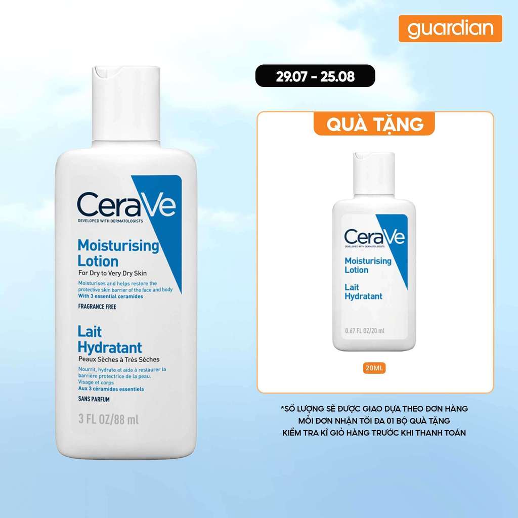 Sữa Dưỡng Ẩm CeraVe Moisturising Lotion Dành Cho Da Khô 88ml