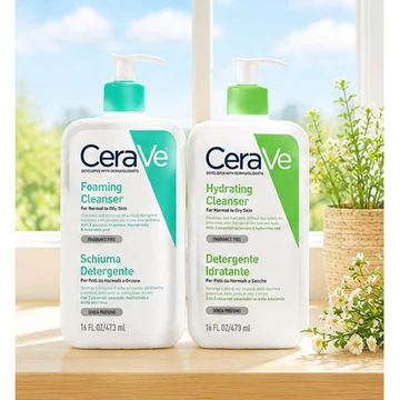 CeraVe Foaming Facial Cleanser 236ml 473ml Dưỡng Ẩm Và Làm Sạch Da Dịu Nhẹ - CV14