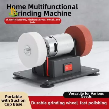 Máy mài băng ghế Mini SENRTY, Máy mài điện tiết kiệm không gian có thể điều chỉnh tốc độ, Máy mài nhỏ Tốc độ thay đổi Đế chắc chắn 150W Máy mài bánh xe kép Máy mài kim loại