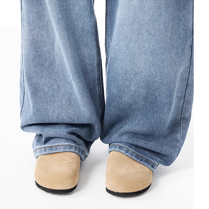 Nam Quần Rời Quần Màu Xanh nhạt Quần Rộng Quần Nam Giặt Quần Jean Denim Quần Thẩm Mỹ Quần Jean Rời Quần Jean Xanh Lo – 7
