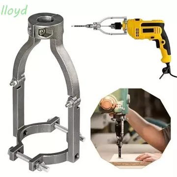Giá đỡ cố định máy khoan lỗ vuông LLOYD, Giá đỡ gắn máy khoan điện có thể điều chỉnh di động, với 4 chiếc Máy khoan lỗ vuông Bộ chuyển đổi mũi khoan chính xác chắc chắn cho máy khoan