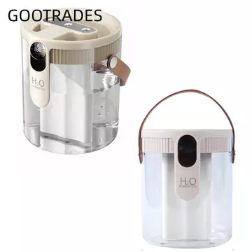 Máy tạo độ ẩm lấp đầy hàng đầu BANNRIEDSG989, Máy tạo độ ẩm không khí có thể sạc lại 1,5L, Máy tạo sương mù di động có đèn LED Máy tạo độ ẩm thông minh cho phòng ngủ, văn phòng tại nhà