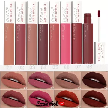 DUUNUF Matte Whiteing Lipstick Beauty Non-stick Cup Velvet Lip Glaze General Soft Matte Velvet Lipstick Làm trắng môi Mud Lipstick Matte Chống dính Son bóng