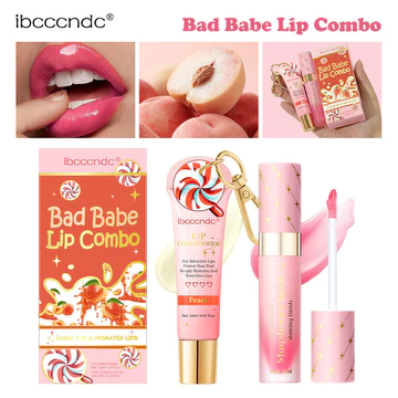 Bộ Son Môi Dầu Dưỡng Ẩm Ibccndc Bộ Son Môi Dưỡng Ẩm Bộ Môi Hương Đào Q0927