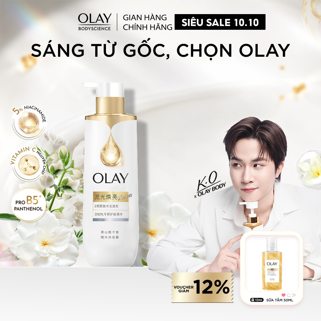 [MỚI] Sữa tắm sáng da Olay B3, với 60% tinh chất dưỡng da chuyên sâu 500g
