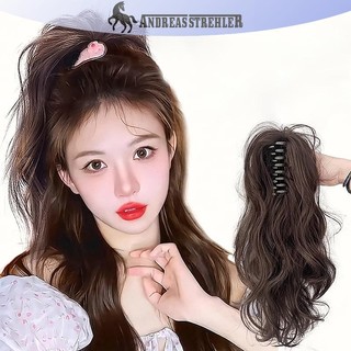 Onetimingfine Tổng Hợp Móng Vuốt Kẹp Đuôi Ngựa Phần Mở Rộng Tóc Ngắn Xoăn Tự Nhiên Đuôi Giả Tóc Cho Nữ Đuôi Ngựa Tóc Đen VN