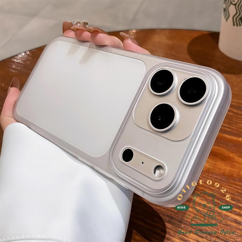 【 Ốp lưng iPhone17 】 Vỏ điện thoại dạng lỏng siêu mỏng màu cam iPhone 17 Pro Max 16 15 14 13 12 cho vỏ iPhone Vỏ cứng PC chống sốc