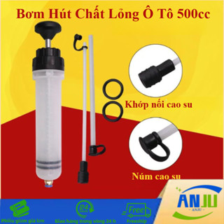 Máy Hút Dầu Ô Tô/Xe Máy 500cc - Đa Năng Cho Dầu Phanh, Nhớt, Nước Làm Mát, Thiết Kế Chống Rò Rỉ