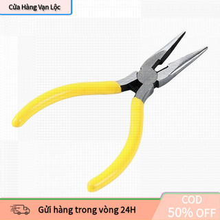 【vạn】Kìm Mỏ Nhọn Vàng 4.5 Inch – Kìm Cắt Gọn Nhẹ, Đa Dụng, Dùng Cho Điện, Cơ Khí