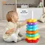 1 Bộ Đồ Chơi Xếp Chồng Xoay Tháp Cầu Vồng Montessori Trẻ Em Phát Triển Kỹ Năng Vận Động Xếp Chồng Đồ Chơi Trò Chơi Quà Tặng Giáo Dục Mới