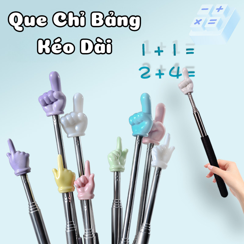 Que Chỉ Bảng Cho Giáo Viên Hình Ngón Tay Thước Chỉ Bảng Dài 69cm Có Thể Thu Gọn Dụng Cụ Dạy Học Cho Giáo Viên - FE123