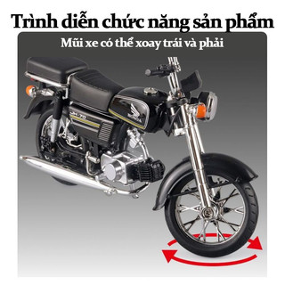 【BabyJoy】Đồ chơi mô hình xe máy JH70 tỉ lệ 1:10,có đèn và âm thanh,Quà tặng cho bé trai