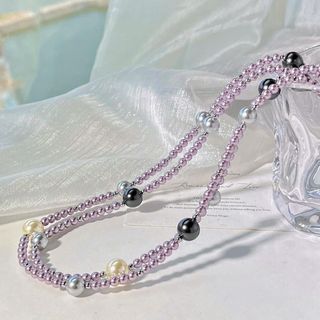 [N1105] - Dây Chuyền, Vòng Cổ, Hạt Ngọc Trai Đá Nhân Tạo Dáng Dài, Sang Trọng, Thanh Lịch, Phù Hợp Cho Nữ - DAISYN.
