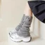 TOPTOOLCX Chân Ấm Tất, Tai Thỏ Dễ Thương Xù Chân Ấm, Cotton Mềm Mại Trẻ Em Tất Dài Sang Trọng Bóng Trẻ Em Cọc Tất Trẻ Em Trẻ Em Trẻ Em