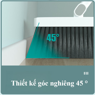 Bộ Chổi Quét Thông Minh & Hót Rác - Gấp Gọn Tiết Kiệm Không Gian, Xoay linh hoạt 180 °, Bộ ba mảnh
