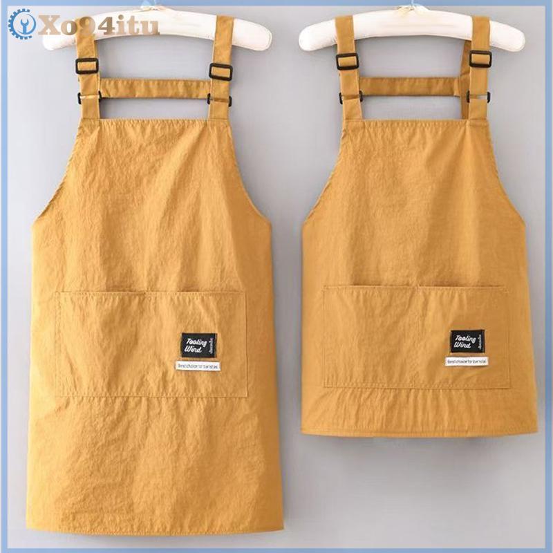 XOITU Hộ Gia Đình Tạp Dề Vải Chống Dầu Có Thể Lau Tay Nhà Bếp Nấu Ăn Nam Nữ Trưởng Thành Có Túi Dụng Cụ Cà Phê Thời Trang Trên Tạp Dề VN