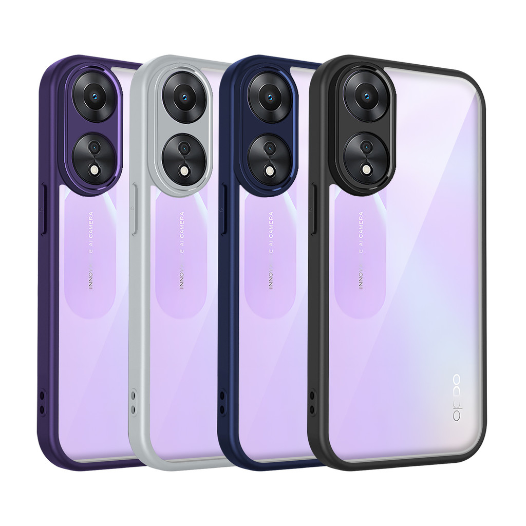 Ốp lưng OPPO A38 Vỏ trong suốt mờ thời trang cho Ốp điện thoại OPPO A38