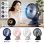 Quạt kẹp CATMALLER88, USB có thể sạc lại 720° Quạt Điện Để Bàn Xoay, Kẹp / Chân Đế / Thiết Kế Treo 1200mAh Quạt Làm Mát Phòng Học