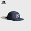 Mũ American Retro Số Thêu Sọc Mềm Vành Mũ Bóng Chày Nam Nữ Cùng Phong Cách Đường Phố Hip Hop Ván Trượt Mũ Chống Nắng