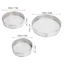 FEDAOG 3 Chiếc Bột Sifter, Gương Đánh Bóng 40 Lưới Thép Không Gỉ Bột Sifter, Cạnh Gia Cố Chuyên Nghiệp Burr Free 304 Thép Không Gỉ Bánh Ngọt Pháp Khuôn Nướng Bánh
