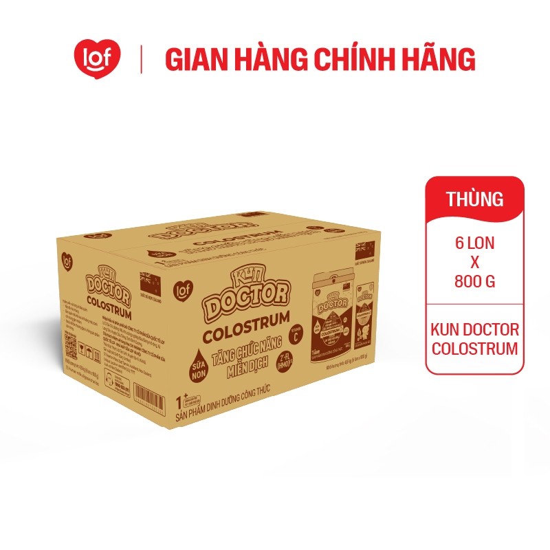 Sữa bột dinh dưỡng KUN DOCTOR COLOSTRUM 1+ lon 800gr