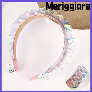 Băng đô phát sáng MERIGGIARE, với băng đô LED đổi màu, Mũ đội đầu nhấp nháy Cosplay phát sáng vương miện phát sáng