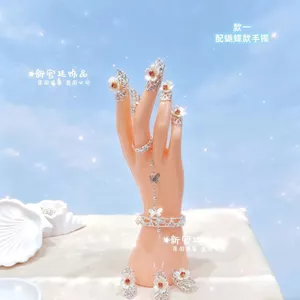 Phong Cách Mới Cổ Vòng Tay Vòng Bộ Móng Tay Toàn Bộ Bộ Ảnh Hiệu Suất Khiêu Vũ Hanfu Trang Phục Phù Hợp Với Vòng Tay Cô Dâu 2026-7-2