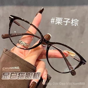 Kính gọng mắt mèo tăng phong cách Hàn Quốc Khung mặt nhỏ Kính sinh viên phong cách ins