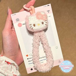Dây Đeo Điện Thoại Di Động Màu Kẹo Thể Thao Chống Thất Lạc Cho Cặp Đôi Có Thể Tháo Rời Dây treo lông mèo Kitty Thỏ