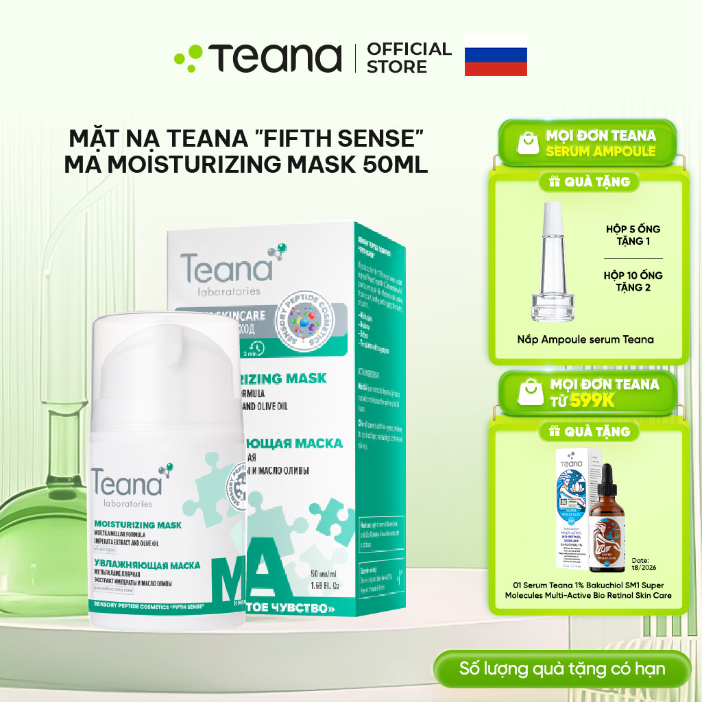 Mặt nạ Teana Fifth Sense MA Moisturizing dưỡng ẩm chuyên sâu 50ml