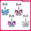 JASMINE Zircon Nơ Pha Lê Bụng Nút Nhẫn Xuyên Rốn Nhẫn Trang Sức Cơ Thể Cho Nữ Thời Trang Cơ Thể Xuyên Trang Sức JASMINE