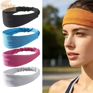 Băng đô thể thao NKSFX, Băng đô co giãn mát thoáng khí nhanh khô, Băng đô tập thể dục thấm mồ hôi mùa hè Chạy bộ