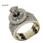 Một thế giới| 2 Cái / bộ Thời Trang Nữ Cubic Zirconia Tuyên Bố Đính Hôn Nhẫn Trang Sức