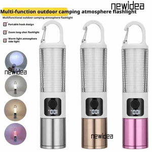 NEWIDEA Lều Khí Quyển Ánh Sáng, Hợp Kim Nhôm IP Chống Thấm Nước Đèn Pin Cắm Trại, Di Động Lâu Dài Pin LED Siêu Sáng Đèn Lồng Cắm Trại Lều Chuyến Đi