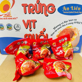 Combo 10 Trứng vịt muối ăn liền Minh Đức thơm ngon - tiện lợi - an toàn hàng Việt Nam chất lượng cao