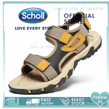 Giày Scholl nam sandal nam Scholl sandal nam sandal dép hàn quốc Scholl giày Giày Xăng đan đi biển ngoài trời cỡ lớn EU 45 46 47 KYVF