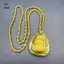 Cổ Điển Trung Quốc Vàng Pha Lê Kẻ Sọc Guanyin Nelace Mặt Dây Chuyền Thời Trang Quyến Rũ Trang Sức Phước Lành Luy Quà Tặng Dành Cho Nữ [Mina]