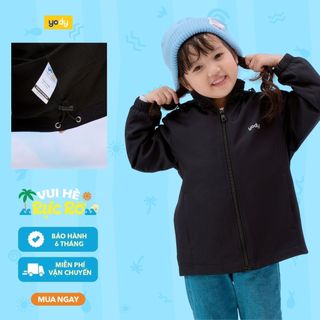 Áo khoác gió trẻ em trượt nước thông minh YODY chất liệu vải gió gấp gọn AKK5021