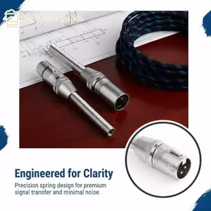 GE XLR 3 Pin Nam Nữ Kết Nối Với Lò Xo Dài Cho Micro Cắm Giảm Căng Thẳng Mạnh Cho Thiết Bị Âm Thanh Lắp Đặt Cáp VN