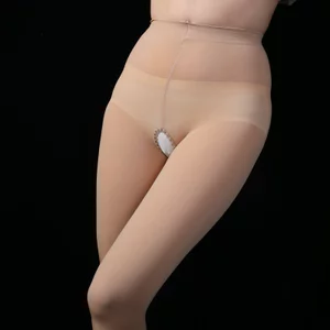 SWSW Nhung Mở Quần Legging Độ Dày 120d Xuân Thu Phong Cách Độ Dày Trung Bình Rỗng Đen Lụa Gợi Cảm Miễn Phí Cất Cánh Người Lớn Mở Tất Gợi Cảm Giường Ảnh