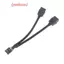 1Pcputer Bo Mạch Chủ Cáp Nối Dài USB 9 Pin 1 Nữ Đến 2 Nam Y Splitter Âm Thanh HD Cáp Nối Dài Cho PC DIY 15cm