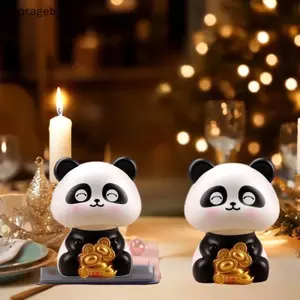 1 Chiếc Năng Lượng Mặt Trời Gấu Trúc Búp Bê Luy Trang Trí Xe Hơi Dễ Thương Lắc Đầu Gấu Trúc Hình Trang Trí Bộ Sưu Tập Đồ trang trí Quà Tặng Sáng Tạo Đẹp