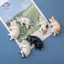 HFTOY 6 Chiếc Kawaii Nhựa Mini Mèo Ngủ Nhân Vật Mini Những Điều Thu Nhỏ Tượng Nhà Búp Bê Phòng Trang Trí Nhà Vật Dụng Phụ Kiện Bàn Làm Việc ~