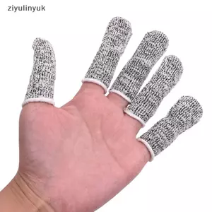 Ziyulinyuk 10 Cái Ngón Tay Cots Bảo Vệ Ngón Tay Cái Chống Cắt Đầu Ngón Tay Tay Linh Hoạt Bảo Vệ Ngón Tay Cots DIY Work VN