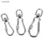 Ziyulinyuk Thép Không Gỉ Xoay Móc Treo Loing Chó Dây Xích Bule Qui Phát Hành Bule Carabiner Kẹp Cho Chó Đi Bộ Cắm Trại VN